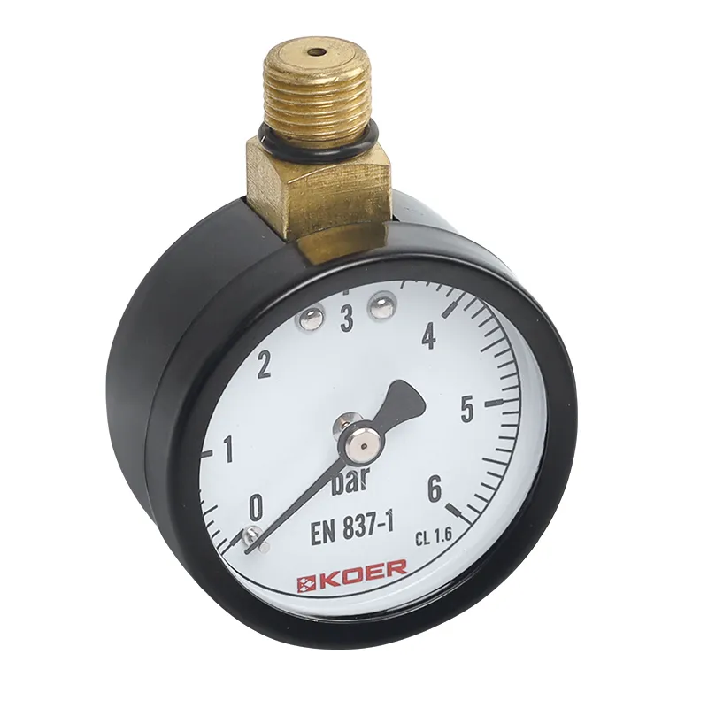 Манометр радіальний KOER KM.630R різьба зверху корпусу d 50 мм 6 бар 1/4" (OL-KR4762)