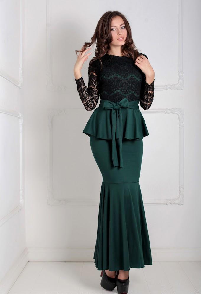 Платье женское Podium Adelis 20933-DARKGREEN L Зеленый