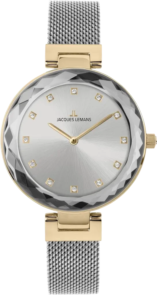 Наручний годинник жіночий Jacques Lemans Milano 1-2139G з сталевим корпусом WR 50 м та сріблястим циферблатом Наручний годинник жіночий Jacques Lemans Milano 1-2139G з сталевим корпусом WR 50 м та сріблястим циферблатом