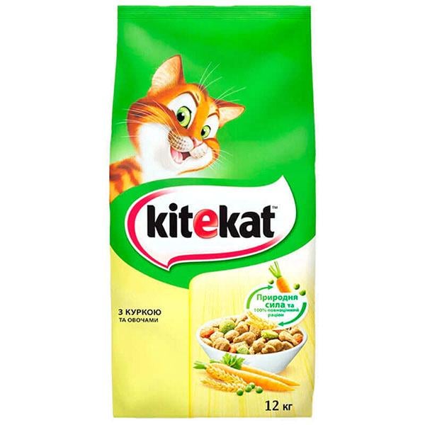 Корм для кошек сухой Kitekat курица с овощами 12 кг (000026425)