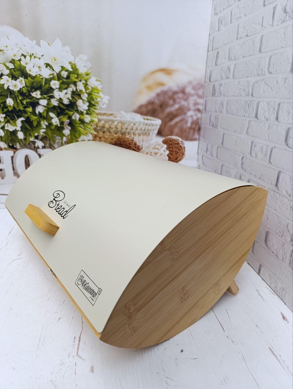 Хлібниця Maestro 13,3х25х36,5 см Бежевий (MR-1775-Ivory) - фото 2 Хлібниця Maestro 13,3х25х36,5 см Бежевий (MR-1775-Ivory) - фото 2