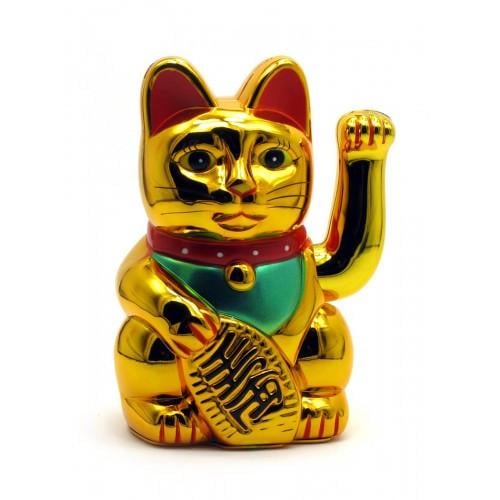 Кішка Манекі-неко що махає лапою пластик 18х11х10 см (27980)