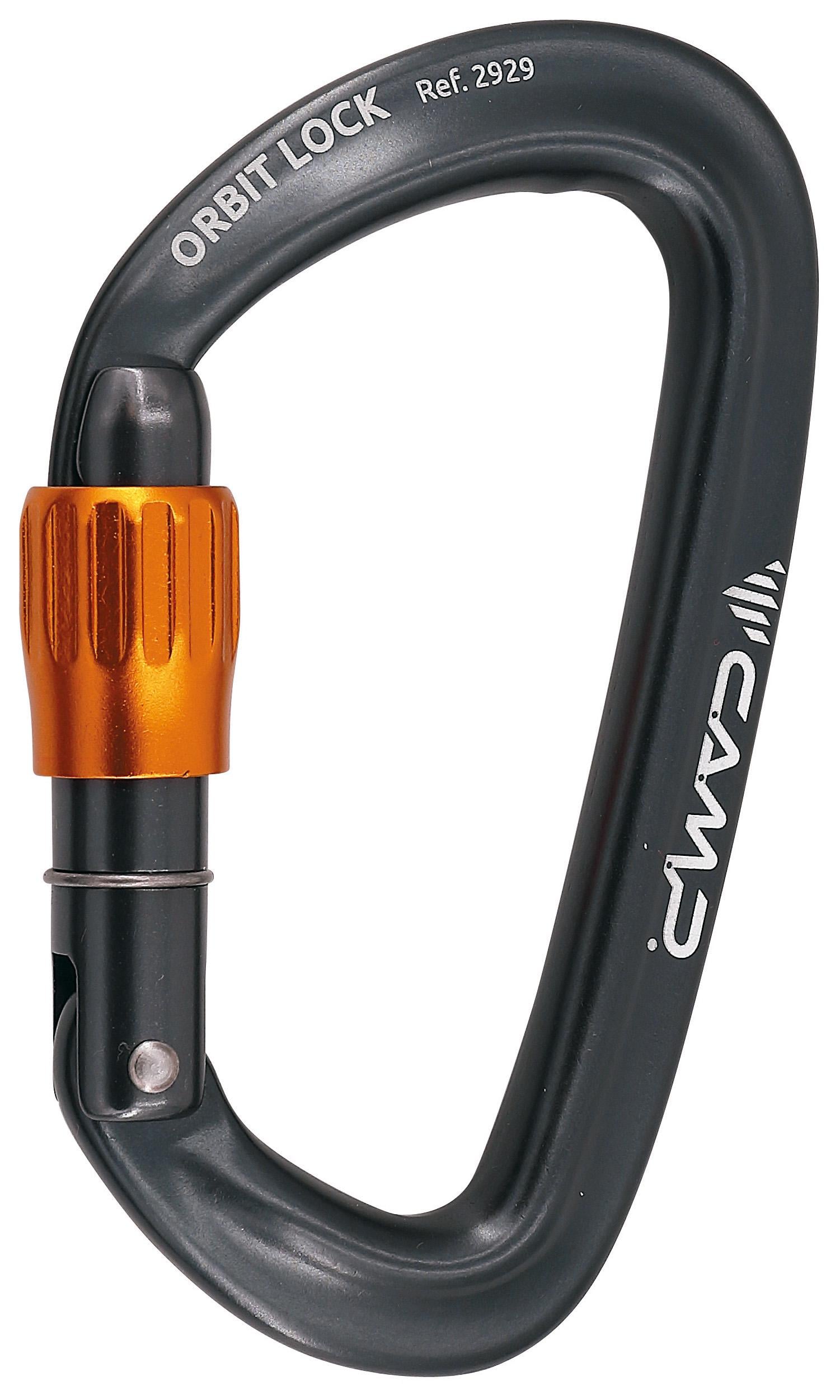 Карабин алюминиевый CAMP ORBIT LOCK Gun metal (292902)