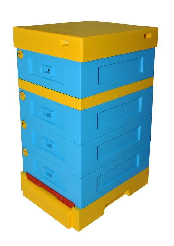 Вулик пінополістирольний Lyson Дадан 1/2 на 10 рамок з гігієнічним дном фарбований Вулик пінополістирольний Lyson Дадан 1/2 на 10 рамок з гігієнічним дном фарбований