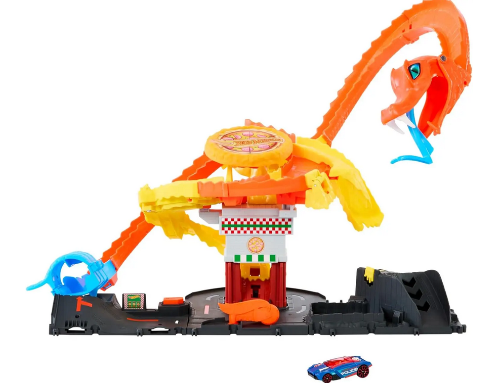Игровой набор Mattel Hot Wheels Pizza Slam Cobra Attack Атака Кобры