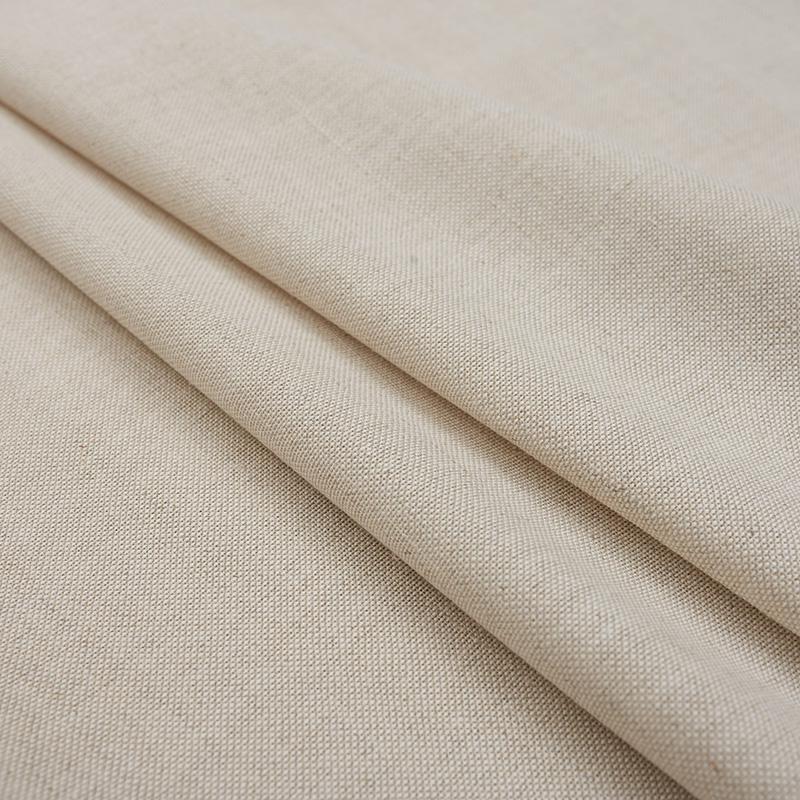 Полотно лен-хлопок домотканное равномерное Араш Льняной