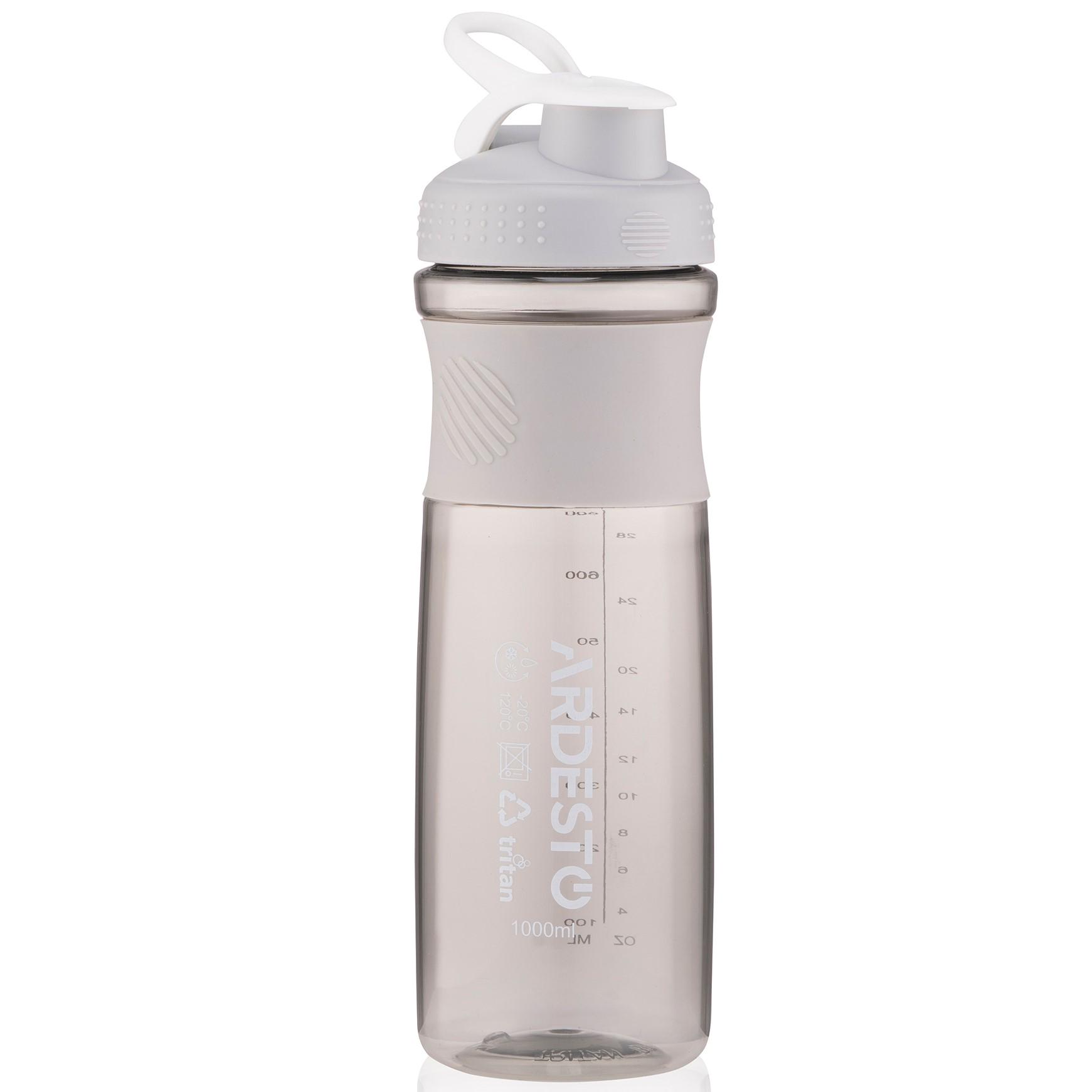 Пляшка для води Ardesto Smart bottle тритан 1000 мл Сірий (AR2204TG)