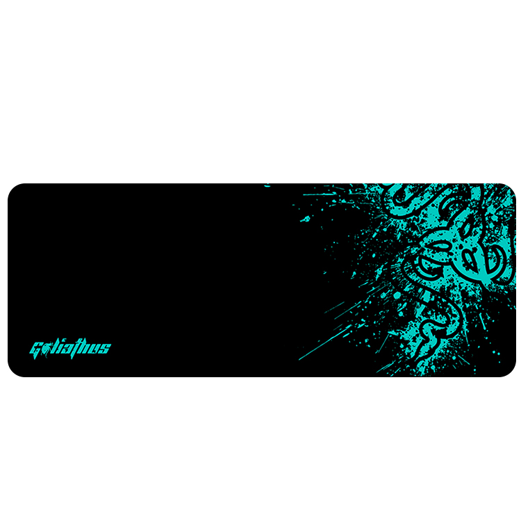 Килимок для мишки тканинний RAZER GALIAFHUS для геймерів з боковою прошивкою 3 мм 300x700 мм Чорно-бірюзовий (35895)