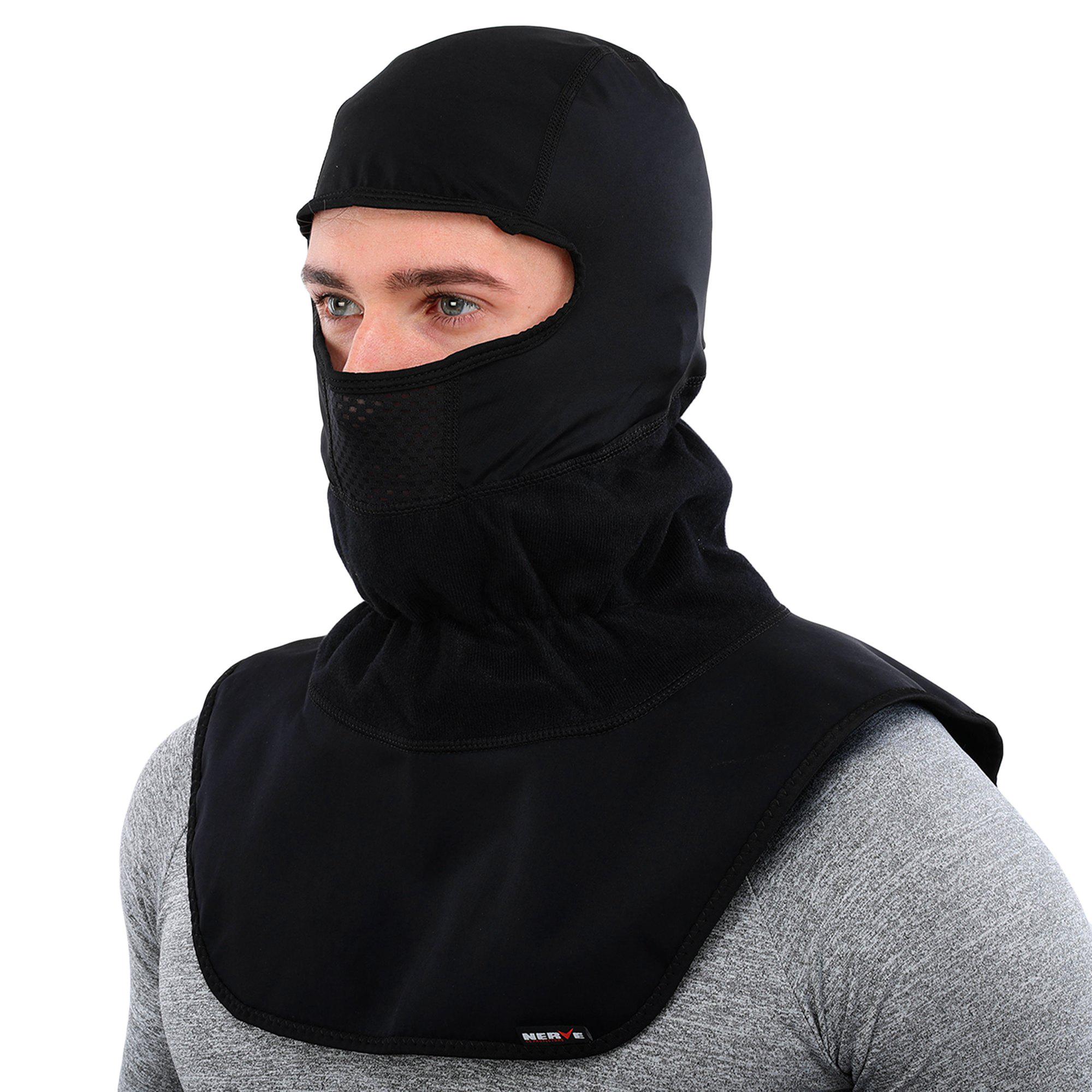 Балаклава с воротником NERVE KQ6014 спандекс Черный (KQ6014)