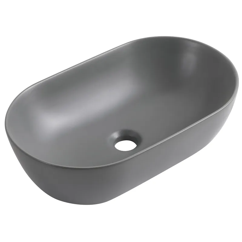 Раковина накладна MIXXUS PREMIUM ELLIPSE-0109 GRAY 500x300x140 мм (MP6653)