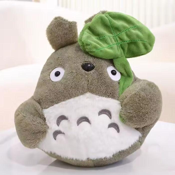 М'яка іграшка Мій сусід Тоторо з листочком від студії Miyazaki Hayao 22 см (Bus-22)