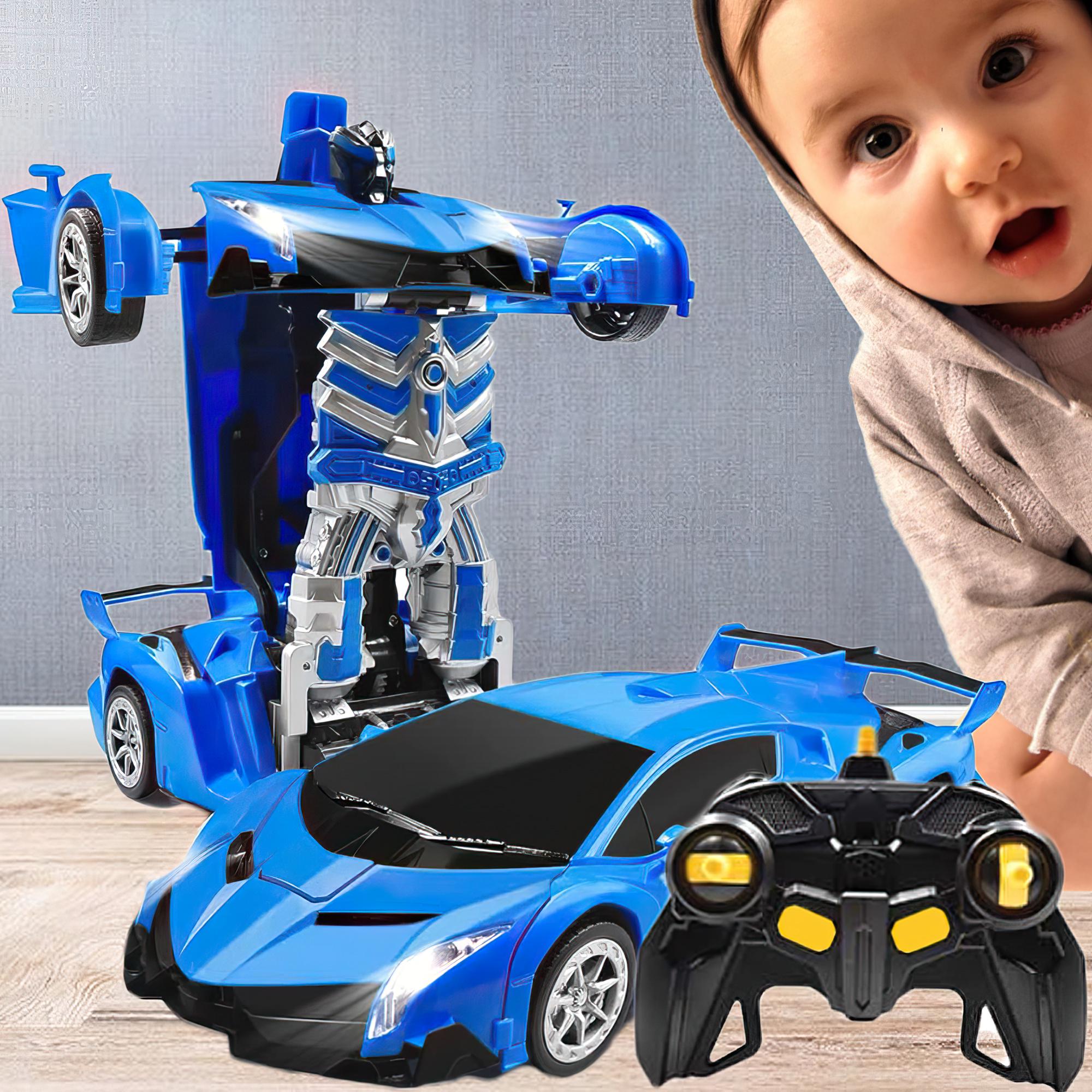 Машинка Трансформер Lamborghini Robot Car Size 1:18 Синій (HA-120) - фото 2