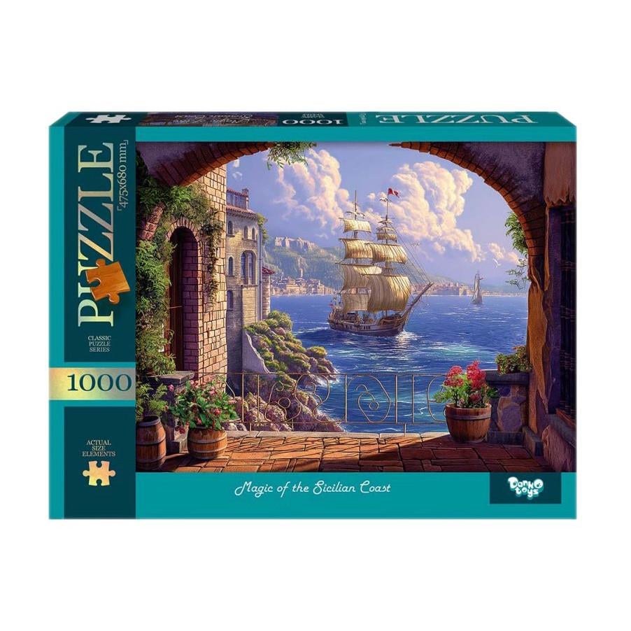 Пазл Danko Toys Магия Сицилийского побережья Голубой (IP-177-P-1216)