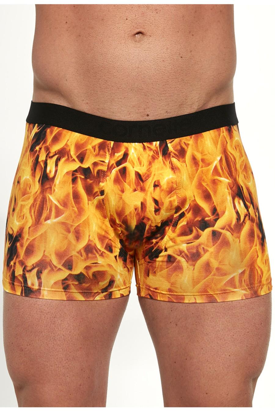 Труси боксери Cornette р. 54/2XL Чорно-помаранчевий (76489)