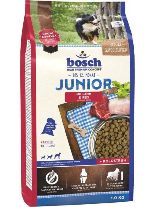 Корм для собак Bosch HPC Junior with Lamb & Rice для щенков с чувствительным пищеварением 1 кг