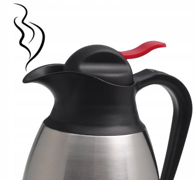 Термос конференционный с пластиковой крышкой и ручкой Ofenbach КМ-101330 из нержавеющей стали 1500 мл Стальной (150-84-101330) - фото 4 Термос конференционный с пластиковой крышкой и ручкой Ofenbach КМ-101330 из нержавеющей стали 1500 мл Стальной (150-84-101330) - фото 4