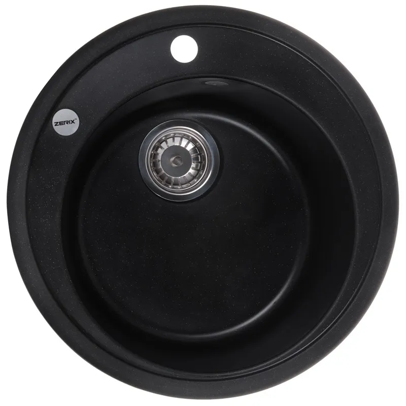 Мойка кухонная Zerix ZS-510R-14 Черный металлик (ZX4538) Мойка кухонная Zerix ZS-510R-14 Черный металлик (ZX4538)