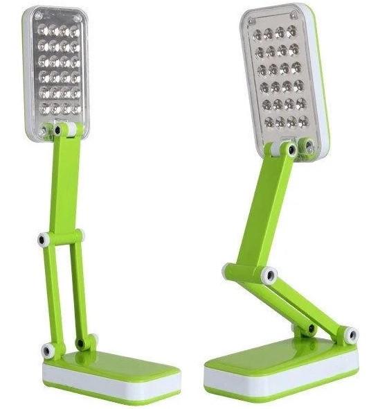 Настольная лампа Topwell 1019 Led с аккумулятором 2 режима работы складная Green/White (011261) - фото 2