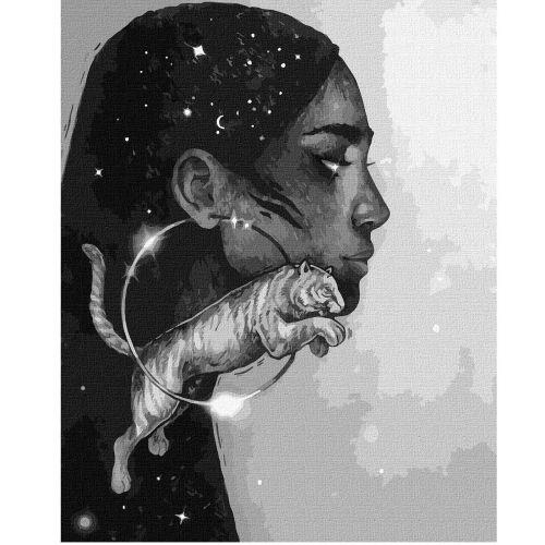 Картина по номерам Созвездие тигра с красками металлик 40х50 см (193323)