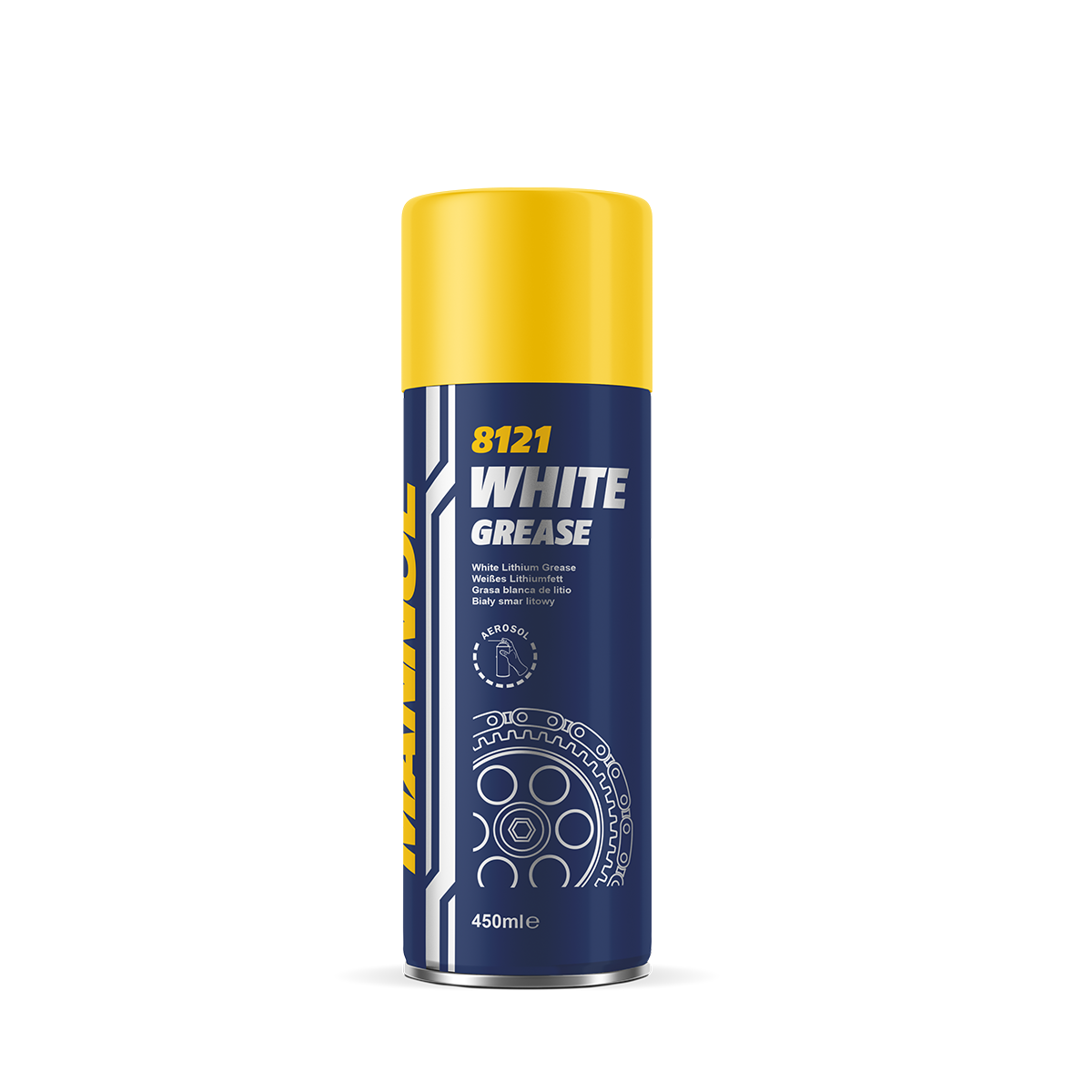 Смазка литиевая белая Mannol White Grease 400 мл (8121) Смазка литиевая белая Mannol White Grease 400 мл (8121)