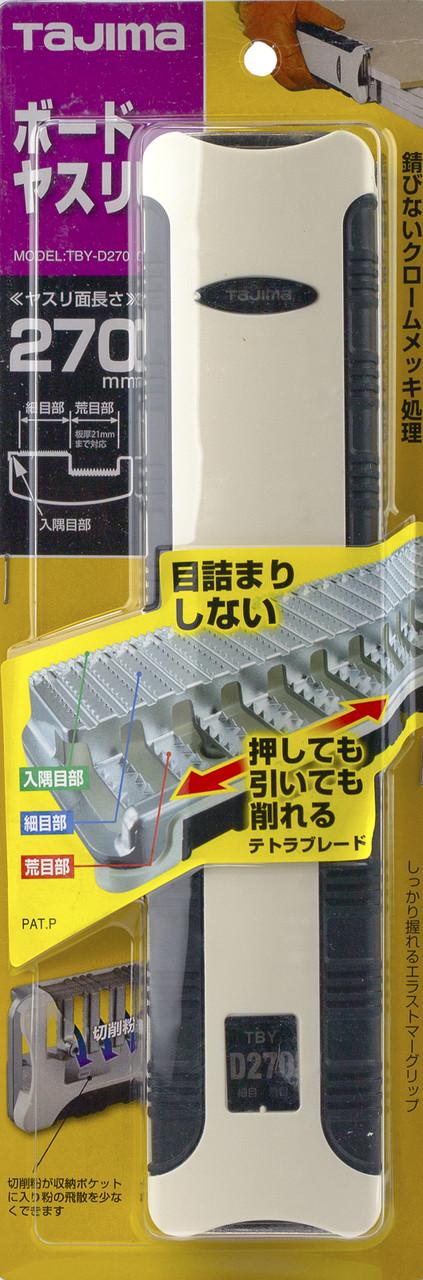 Рубанок рашпіль для гіпсокартону TAJIMA TBY D 270 мм (29710468) Рубанок рашпіль для гіпсокартону TAJIMA TBY D 270 мм (29710468)
