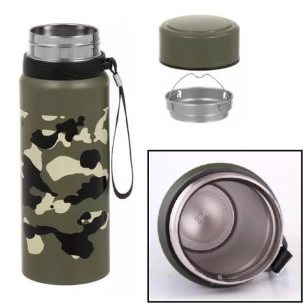 Термос MT-4931-80 Military 800 мл Хаки (2200000338358) - фото 2 Термос MT-4931-80 Military 800 мл Хаки (2200000338358) - фото 2