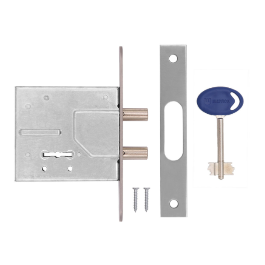 Замок врізний сувальдний Шерлок 02.03-KA додатковий 1 ключ бексет 50,5 мм 2 ригеля 11 мм (2092876442)