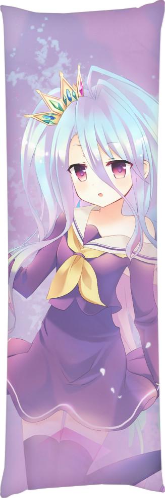 Подушка дакимакура No Game no Life 50x150 см (13534201)