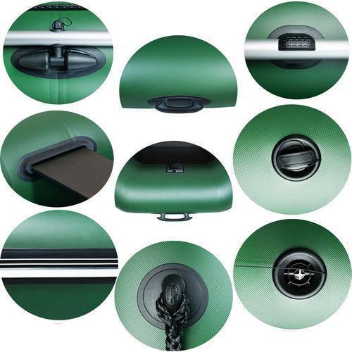 Надувная лодка Ладья ЛТ-250ЕСБ ПВХ 2-х местная/гребная/реечное дно/привальный брус - фото 5