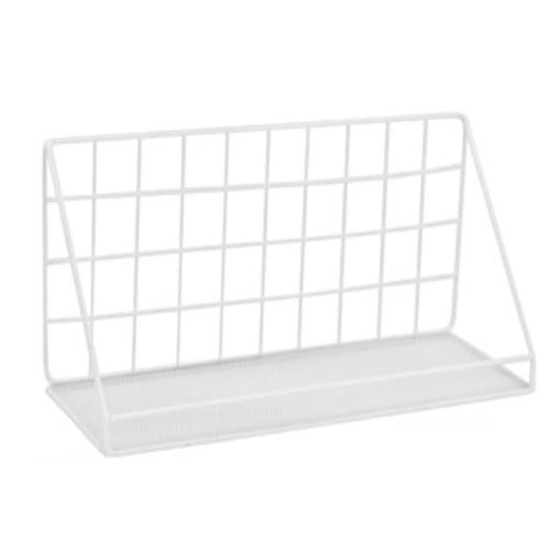 Полка для ванной комнаты Stenson R88722 металлическая настенная 35х14х15 см White (302d890a)