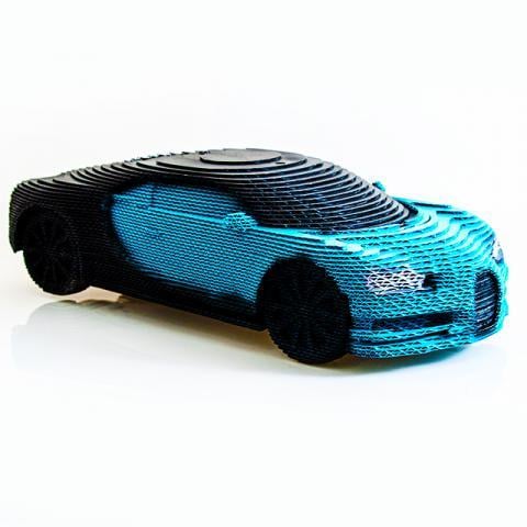 Пазл картонный Daisy 3D Спорткар Bugatti 101 деталь