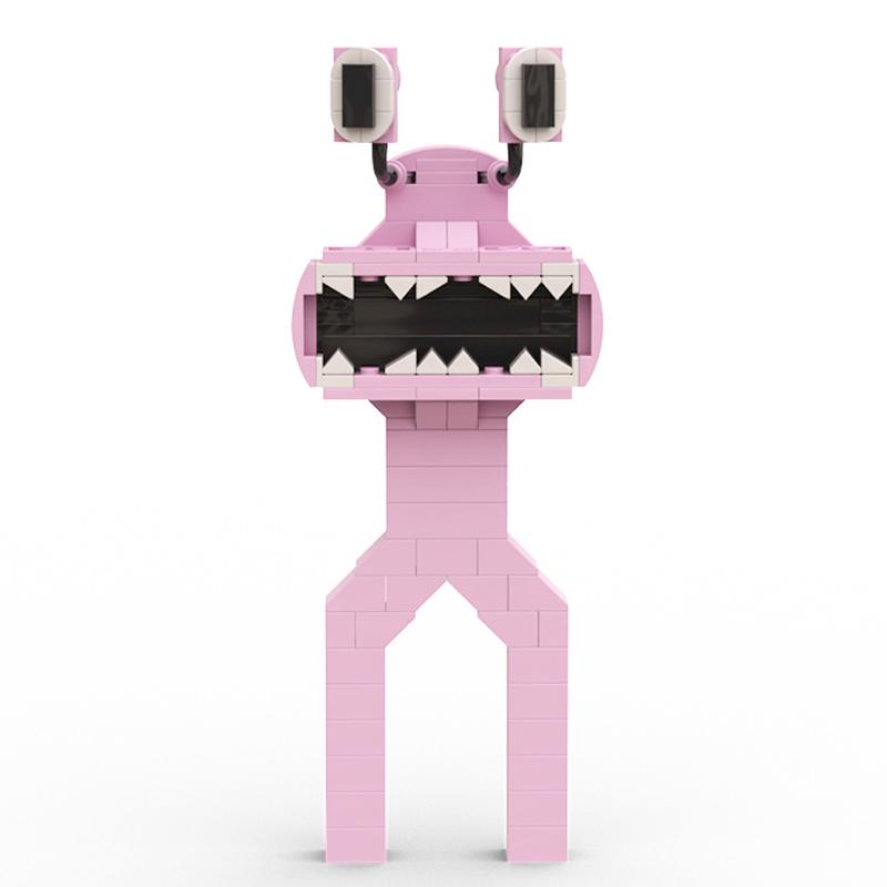Конструктор Радужный Друг из Роблокс 161 деталь Розовый (арт EPC12041M)