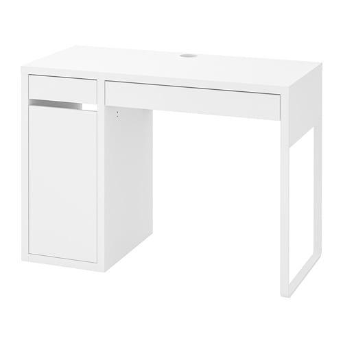 Стол с тумбой IKEA Micke 105x50 см Белый (802.130.74)