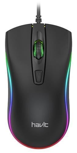 Комп'ютерна мишка Havit HV-MS72 Optical USB 1200 dpi Чорний (6939119027360)