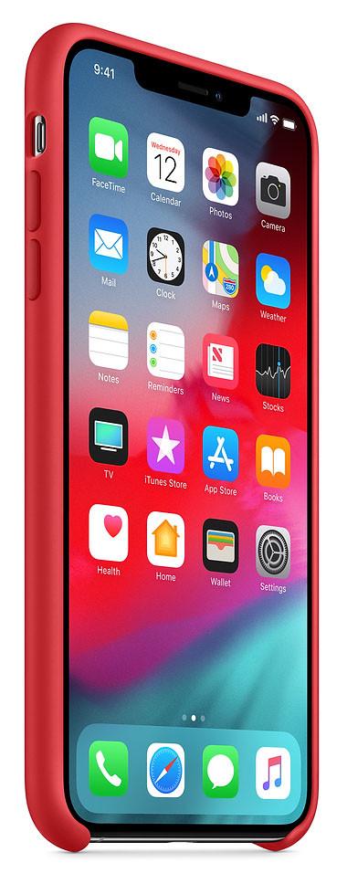 Чехол-накладка Apple Silicone Case for iPhone Xs, Red (HC) - фото 5