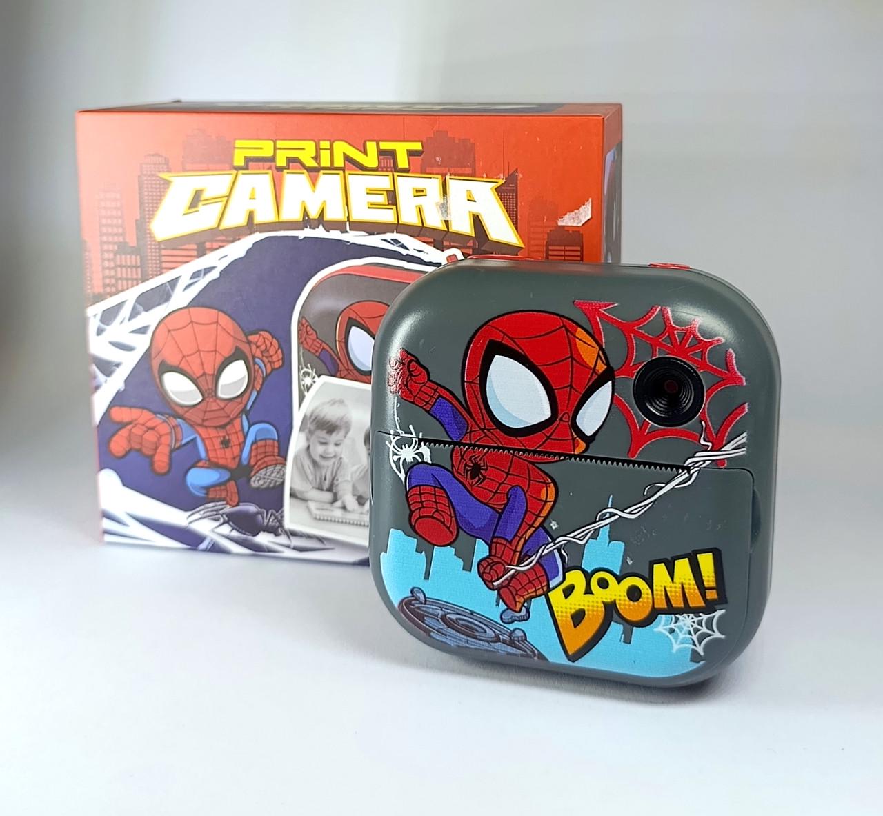 Фотоаппарат детский Спайдермен с термопринтером - фото 2