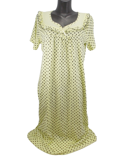 Ночная рубашка женская хлопковая Nature cotton р. 56 Желтый (1431754582)