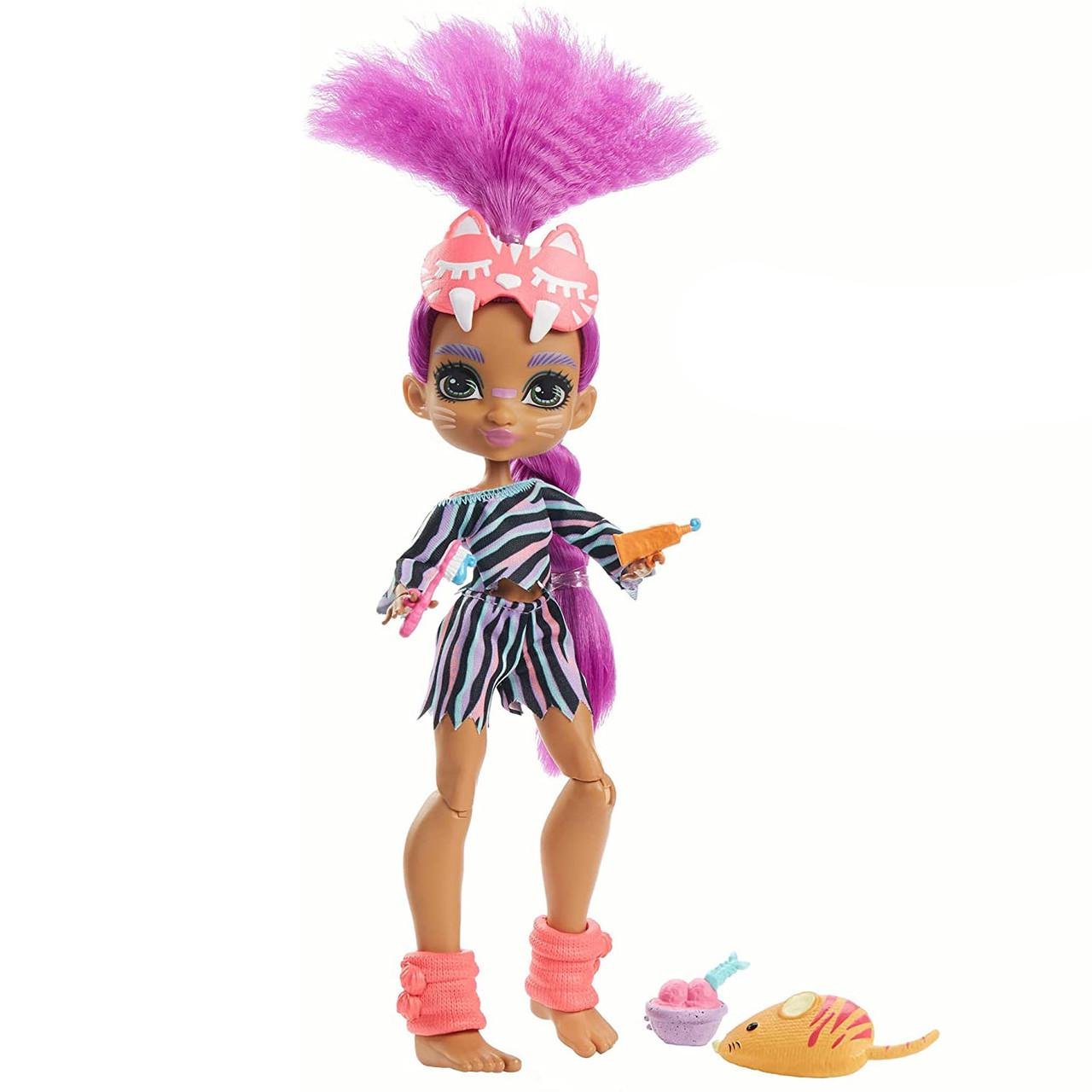 Лялька Cave Club Rock 'n Wild Sleepover Roaralai Піжамна вечірка