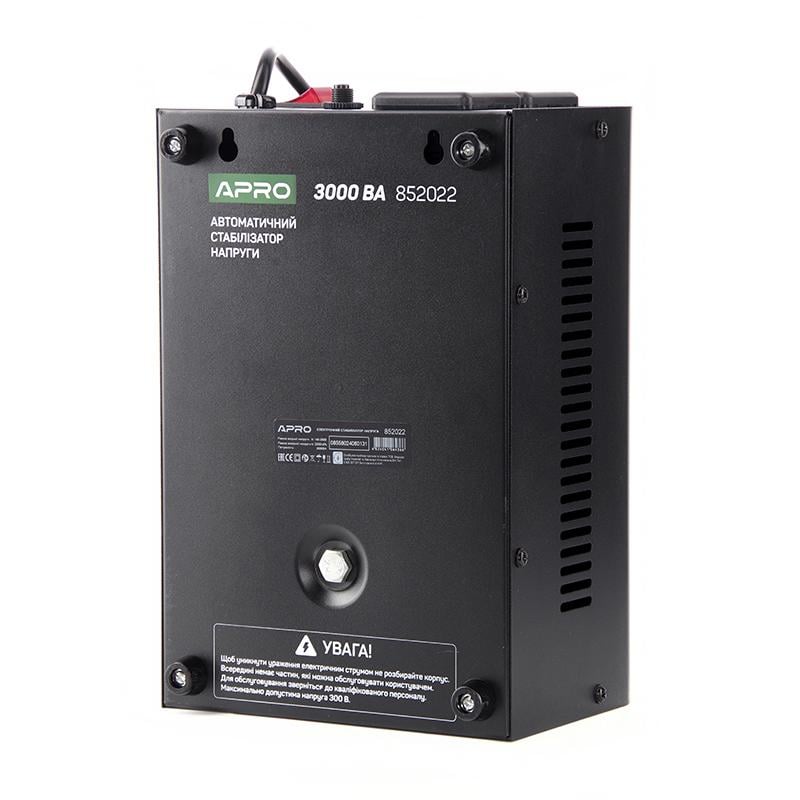 Стабілізатор напруги релейний Apro AVR-3000V підвісний (852022) - фото 5