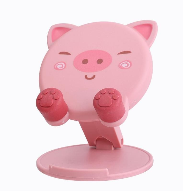 Подставка детская настольная подставка держатель для телефона свинка (PCS 32)