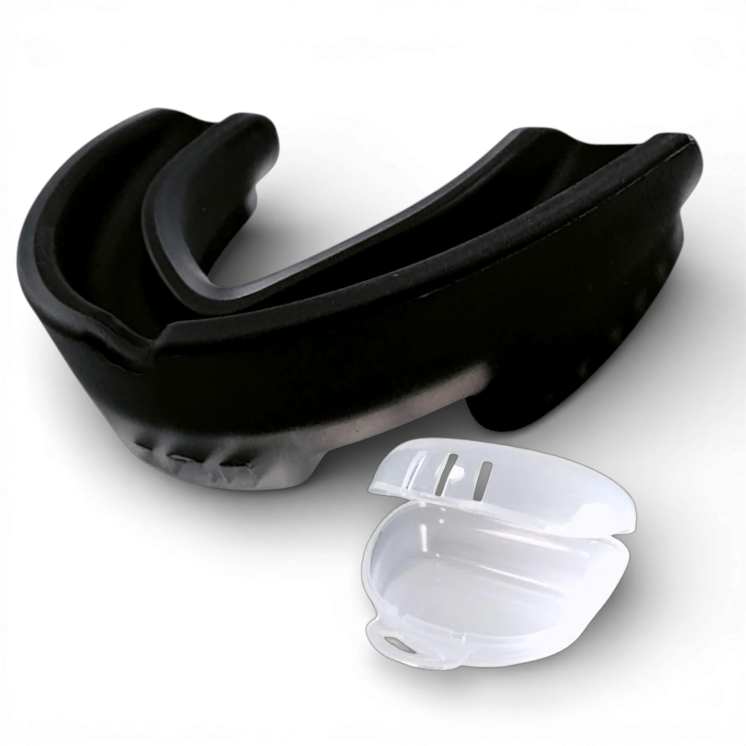 Капа боксерская для бокса Univerza ММА/боксеров/кикбоксинга/тхэквондо взрослая Черный