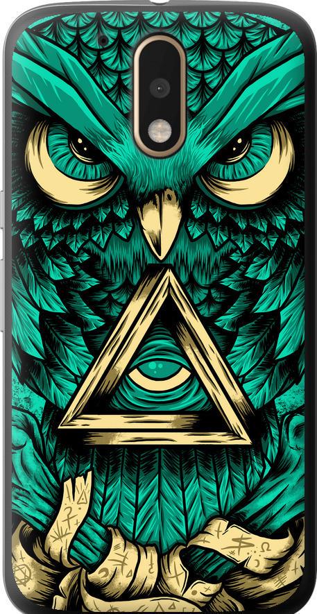Чехол на Motorola MOTO G4 Сова Арт-тату (3971u-511-42517)