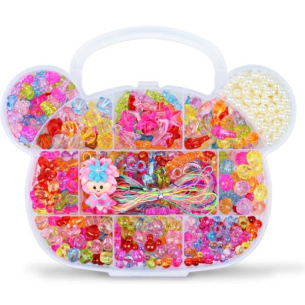 Набір для плетіння браслетів намиста з намистинок та кулонів у вигляді МІККІ Янтар Xin Runyang 550 шт. (2587293677)
