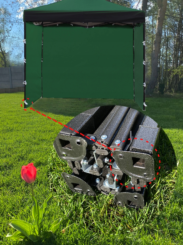 Павильон садовый Maltec 3 стены 3х3 м Зеленый (2155221261) - фото 7 Павильон садовый Maltec 3 стены 3х3 м Зеленый (2155221261) - фото 7