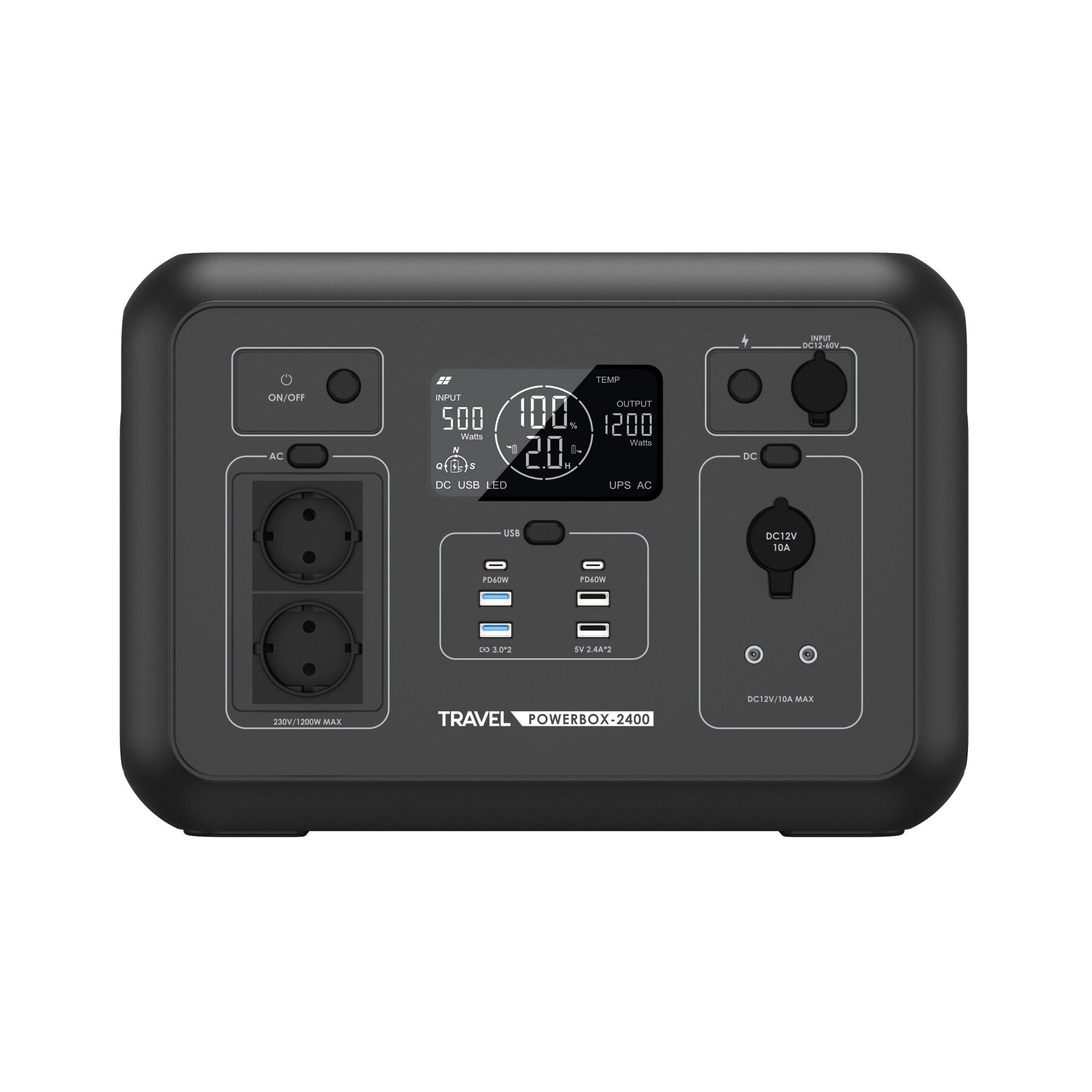 Зарядна станція TRAVEL POWERBOX 2400 1200 Вт 1008 Вт/год (5TBBNX1200) Зарядна станція TRAVEL POWERBOX 2400 1200 Вт 1008 Вт/год (5TBBNX1200)