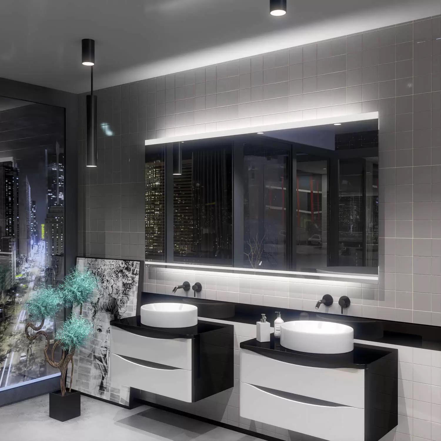 Зеркало Dim Dzerkal MENOA с LED-подсветкой 50х70 см (3247)