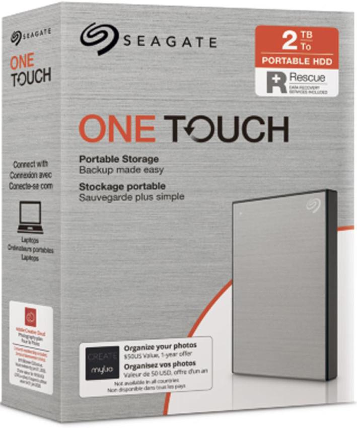 Внешний жесткий диск Seagate One Touch 2 TB Silver (STKB2000401) - фото 5 Внешний жесткий диск Seagate One Touch 2 TB Silver (STKB2000401) - фото 5