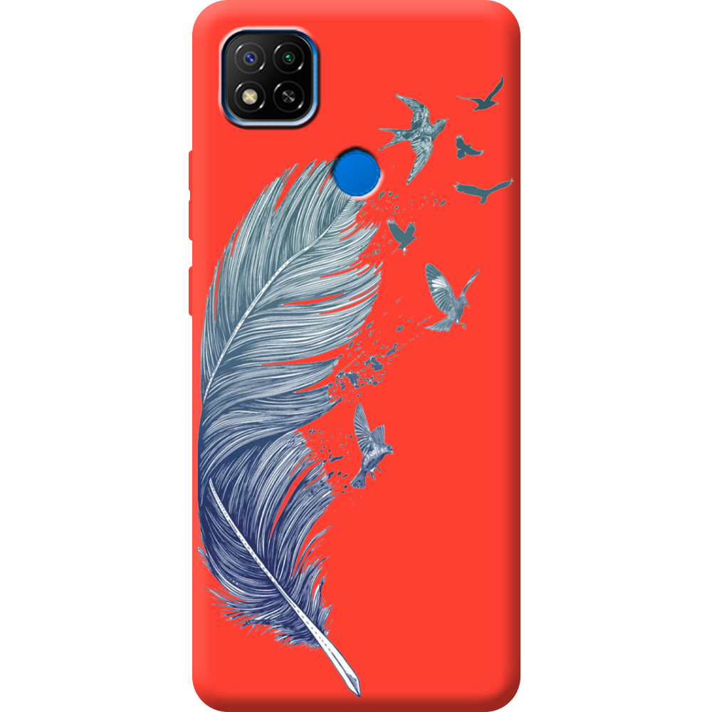 Чехол BoxFace Xiaomi Redmi 9C Feather Красный силикон (40879-cc38-44021)