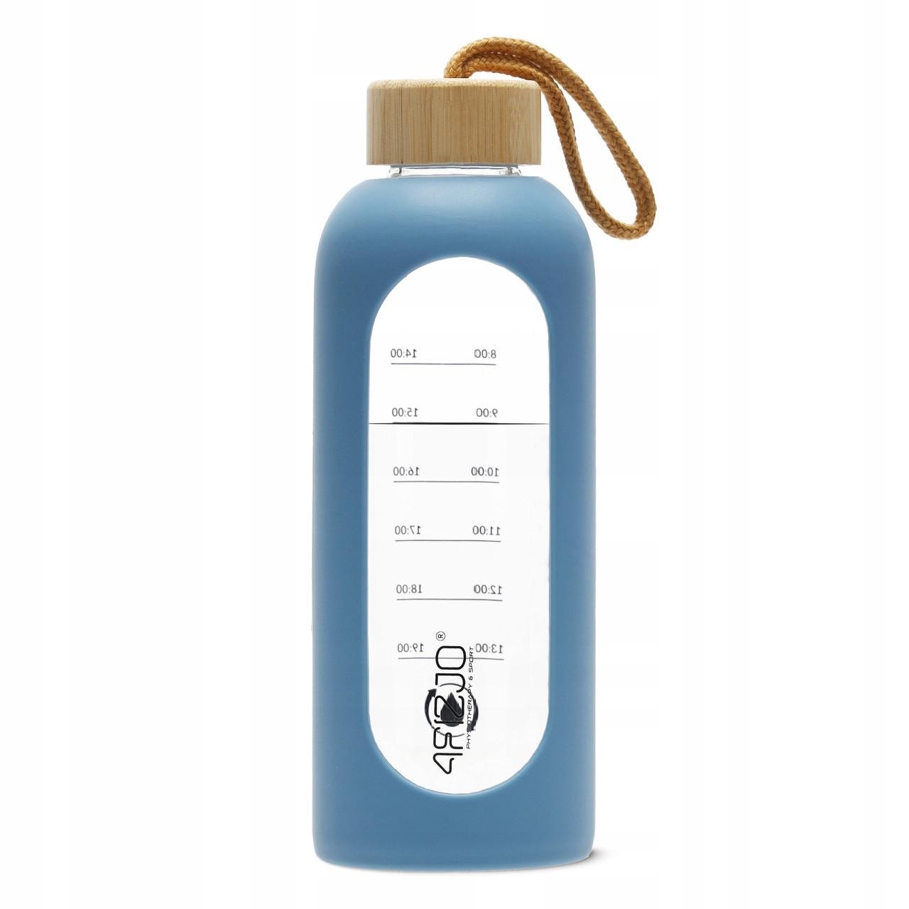 Пляшка для води спортивна 4FIZJO скляна 750 мл Blue (P-5905973404181)