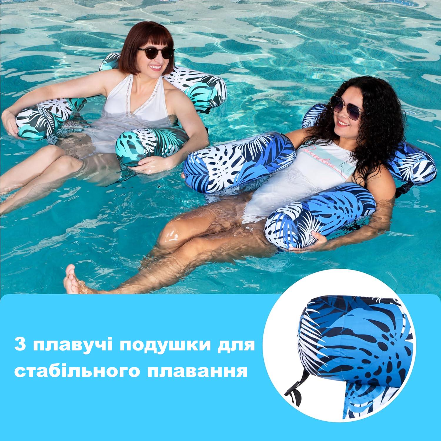 Набір пляжних надувних крісел Sloosh для купання та відпочинку на воді 2 шт. - фото 3 Набір пляжних надувних крісел Sloosh для купання та відпочинку на воді 2 шт. - фото 3